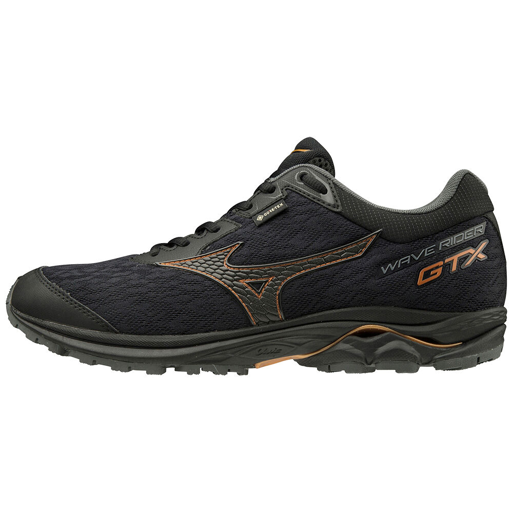 Mizuno WAVE RIDER GTX - Erkek Trail Koşu Ayakkabısı - Siyah Türkiye (KQPXTO-704)